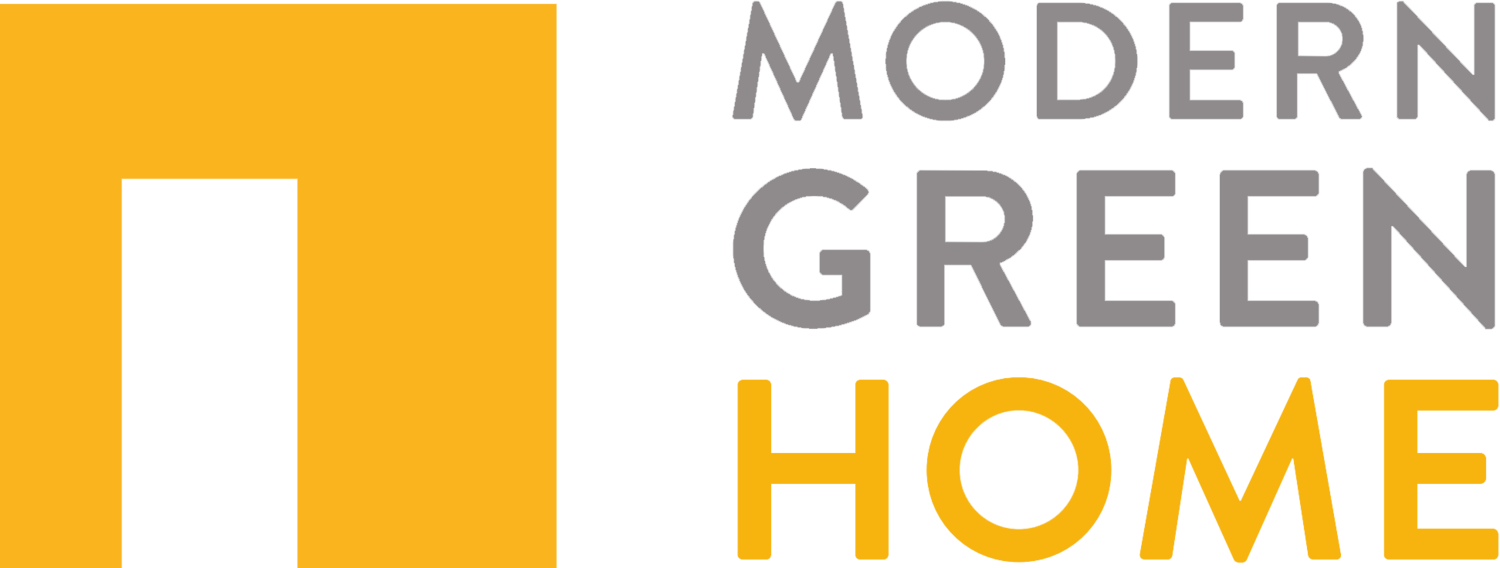 modern green home logo